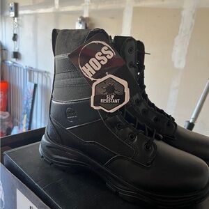 Hoss Men's Watchman 8" lace up work boots size 10